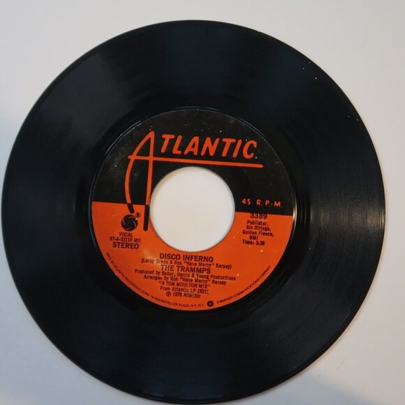 THE TRAMMPS Disco Inferno & That's Where the Happy People Go 7" Vinyl 1976 - Picture 1 of 4